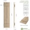 Ekena Millwork Rustic Two Board Joined Board-n-Batten Rough Sawn Faux Wood Shutters, 11W x 36H, PR SHUBJS11X36RSPR - alternate 3